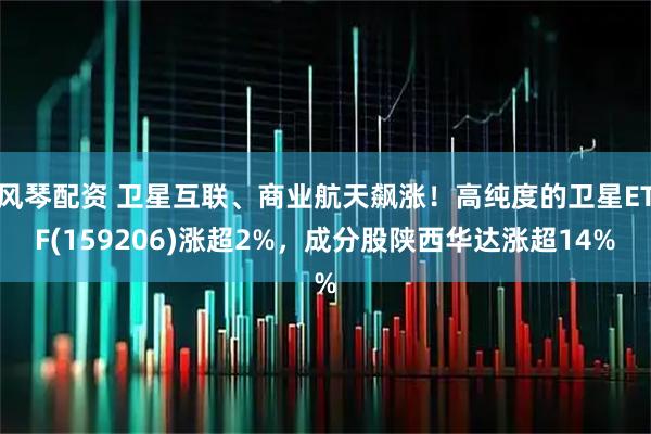 风琴配资 卫星互联、商业航天飙涨!高纯度的卫星ETF(159206)涨超2%,成分股陕西华达涨超14%